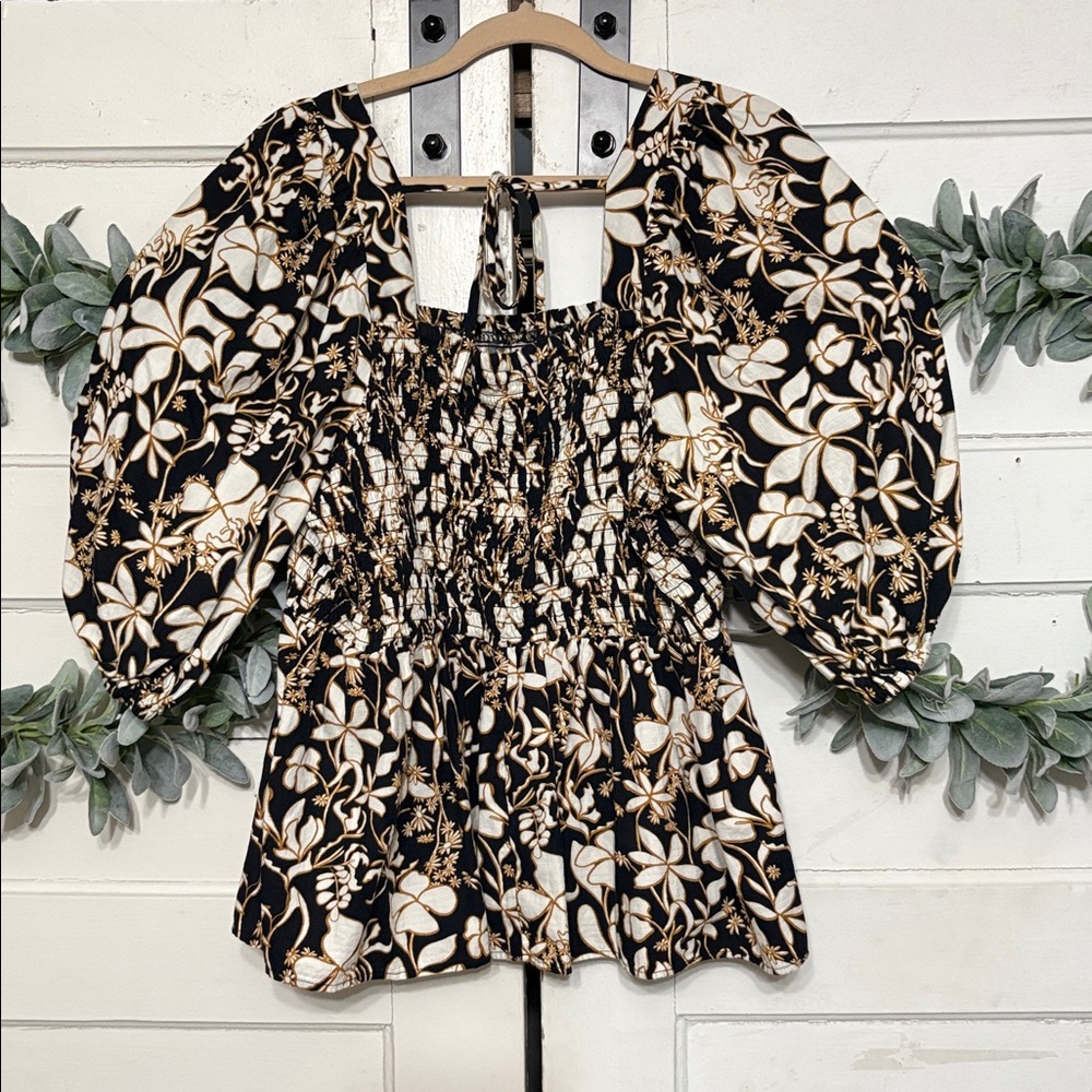 Ava & Viv Smocked Floral Top - Picture 5 of 7